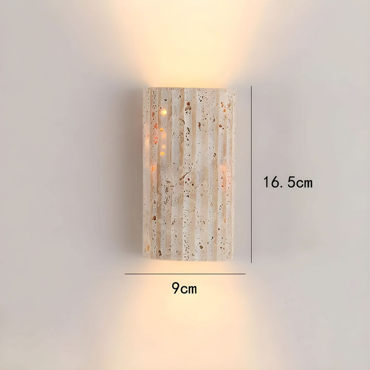 LED-Wandleuchte fra Naturstein