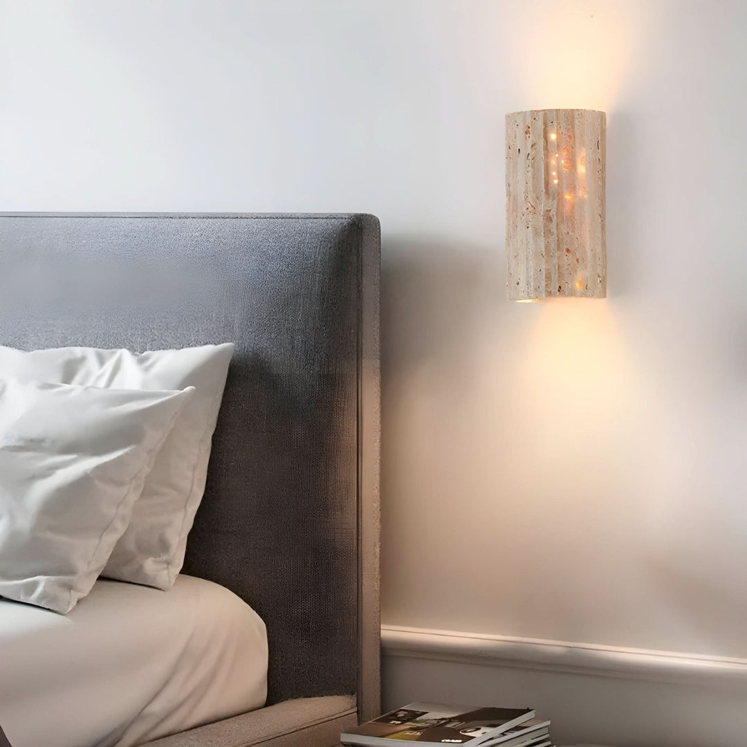 Skanto | Naturlig Stein LED Vegglampe Lys