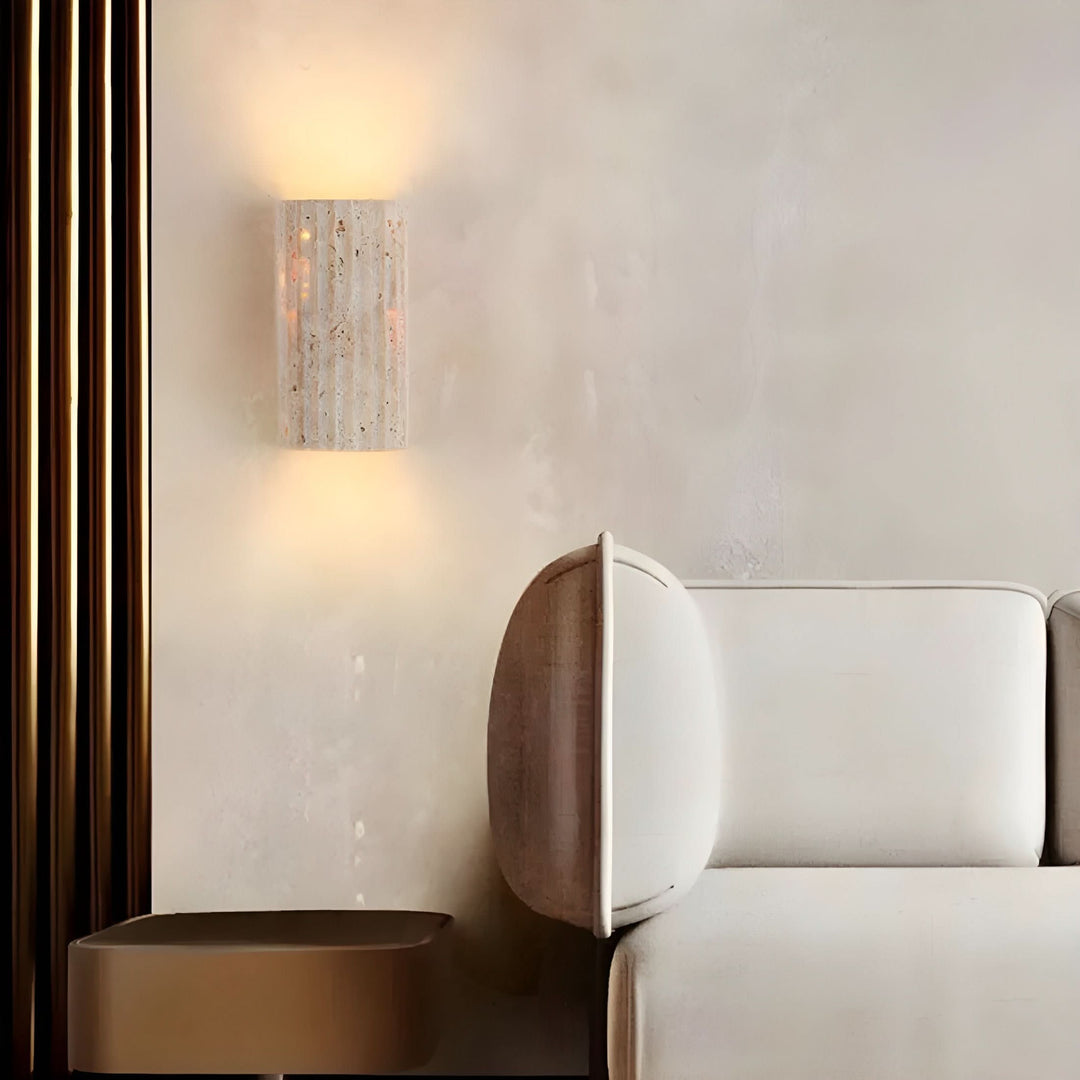 Skanto | Naturlig Stein LED Vegglampe Lys