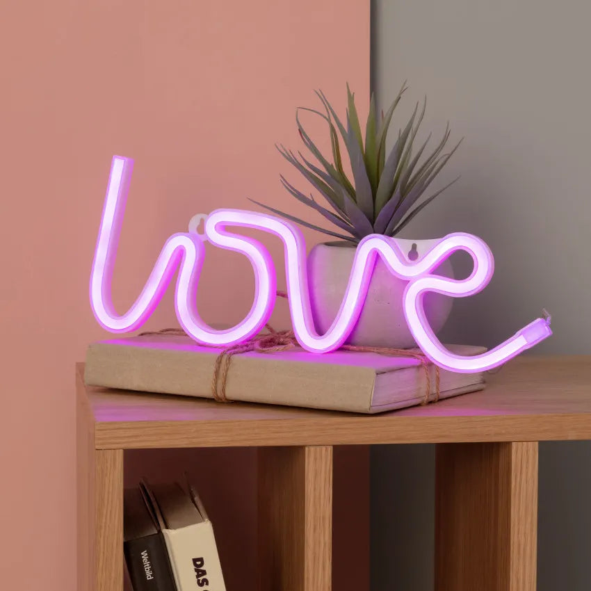 Skanto | Kjærlighet Neon Bokstaver | Lag en romantisk scene