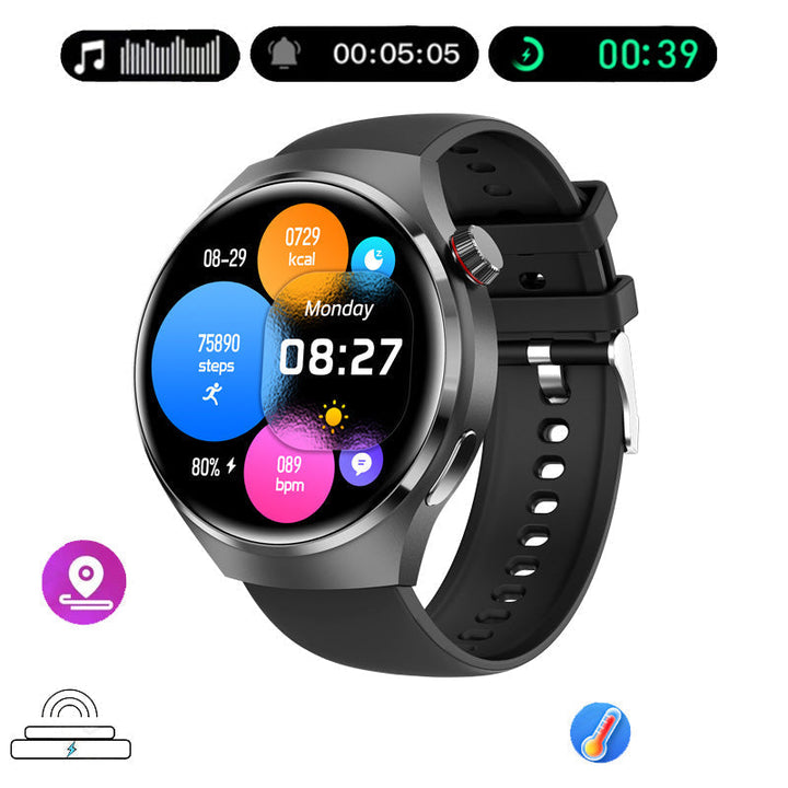 Skanto |  Gt4 Pro Smartwatch For Menn: Ip68 Nfc Gps Tracker, Amoled 360*360 Hd-Skjerm, Hjertefrekvens, Bluetooth-Samtale Begrenset Utgave