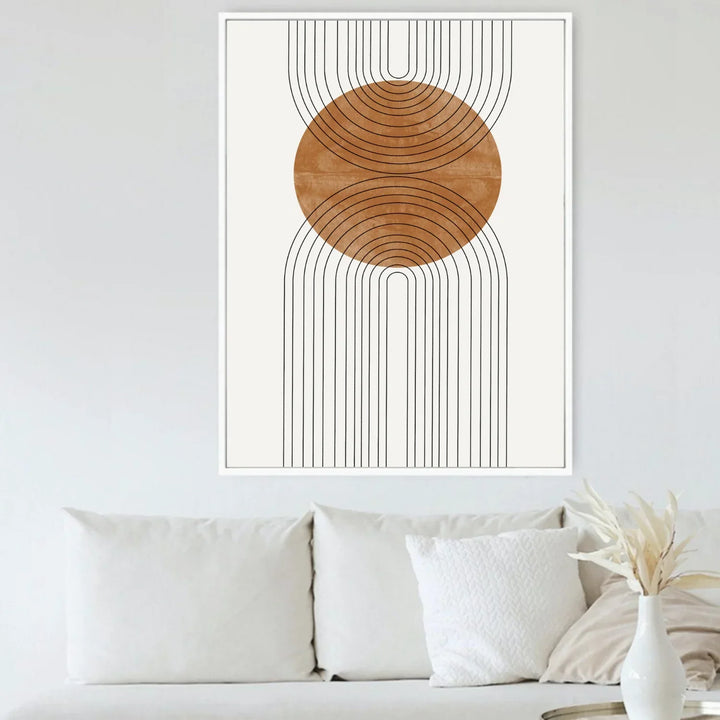 Nøytrale farger Geometrisk veggkunst Fin kunst Lerretstrykk Minimalsitisk bilder For Moderne stue Spisestue Soverom Kunst Dekor | Skanto
