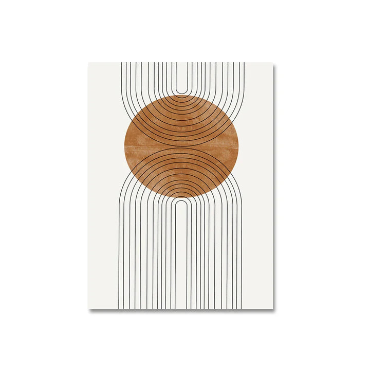 Nøytrale farger Geometrisk veggkunst Fin kunst Lerretstrykk Minimalsitisk bilder For Moderne stue Spisestue Soverom Kunst Dekor | Skanto