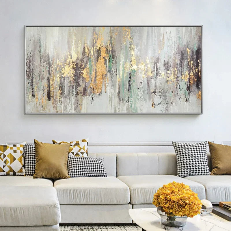 Nøytrale Farger Vintage Abstrakt Grønn Beige Grå Veggkunst Fine Art Lerretsutskrifter Moderne Bilde For Stue Soverom Kunst Dekor | Skanto