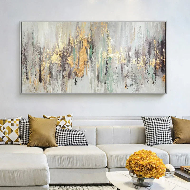 Nøytrale Farger Vintage Abstrakt Grønn Beige Grå Veggkunst Fine Art Lerretsutskrifter Moderne Bilde For Stue Soverom Kunst Dekor | Skanto