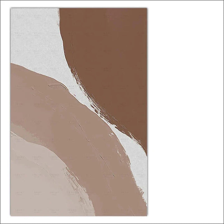 Nøytrale toner Beige Brun Hvit Abstrakt Veggkunst Fine Art Lerretsutskrifter Nordic Bilder for Stue Soverom Samtidsboliginnredning | Skanto
