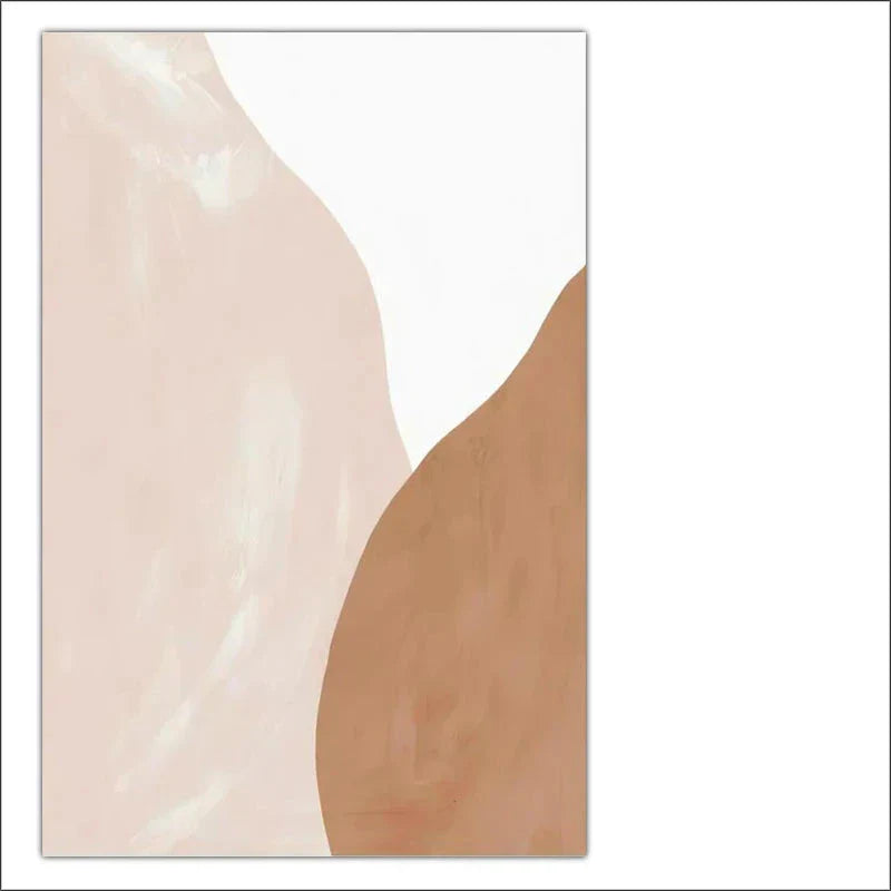 Nøytrale toner Beige Brun Hvit Abstrakt Veggkunst Fine Art Lerretsutskrifter Nordic Bilder for Stue Soverom Samtidsboliginnredning | Skanto