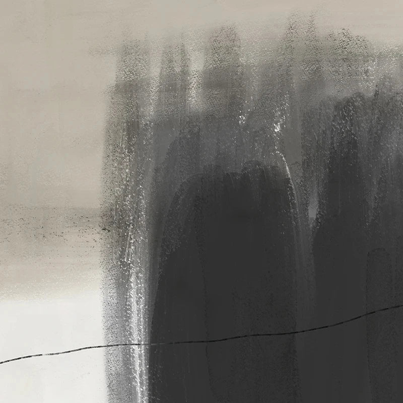Beige Grå Sort Skandinavisk Abstrakt Veggkunst Fine Art Lerretstrykk Beige Grå Bilder For Minimalistisk Stuekunst For Samtidsinteriør | Skanto