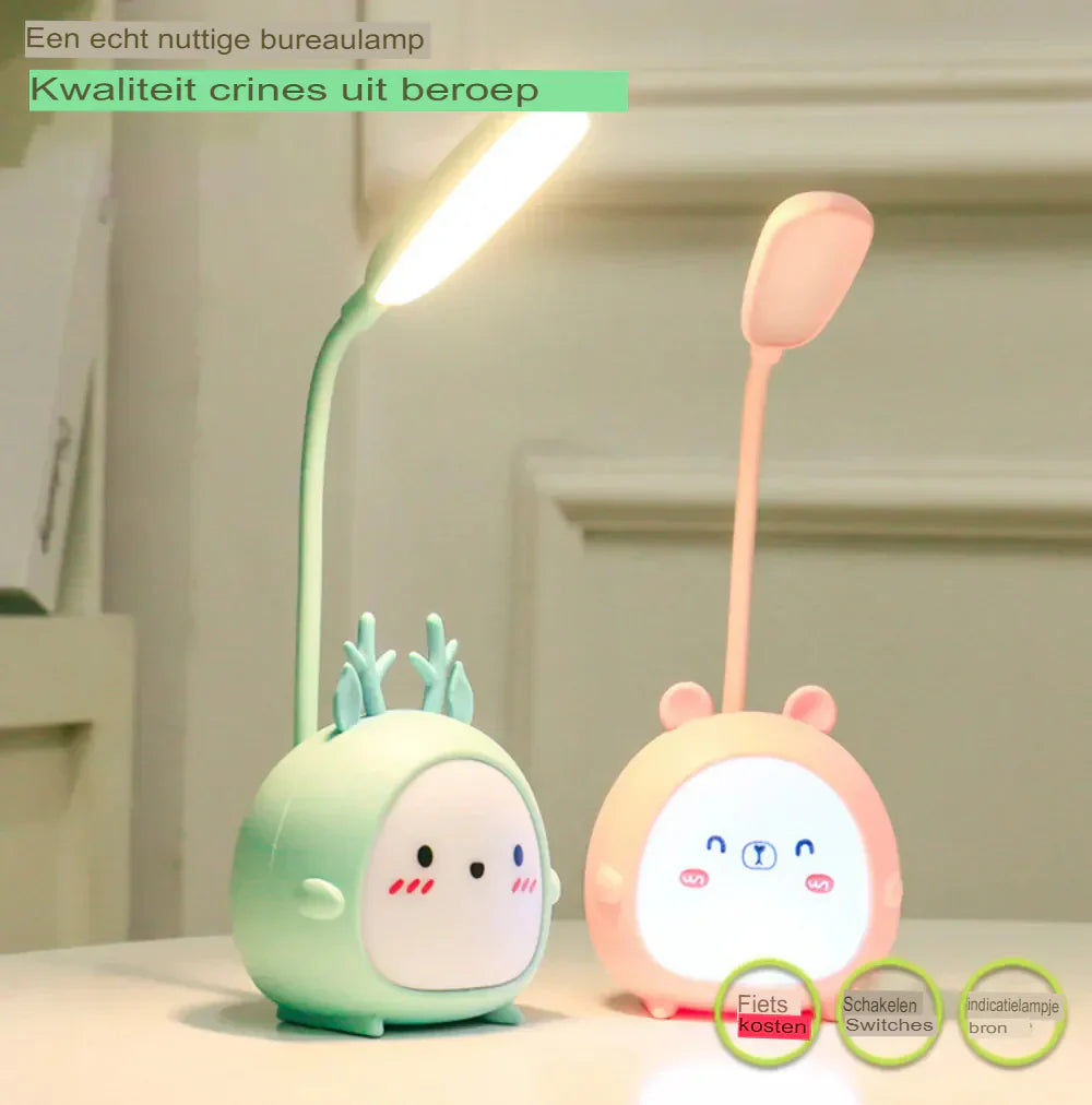 Sikker LED barneboklampe med nattfunksjon Skanto