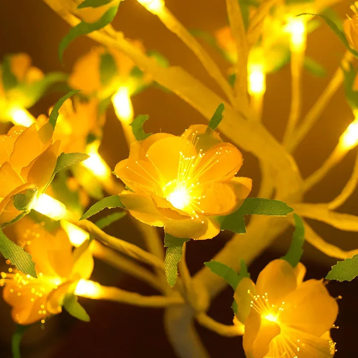 LED Tre Bordlampe – Romantisk Dekorativ Lys, Varmt Lys, Perfekt for Stue og Soverom | Skanto