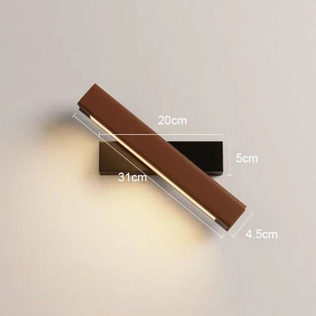 LED Vegglampe laget av tre – Moderne vegglampe for soverom | Skanto