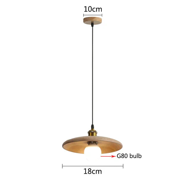 Nordisk hengelampe laget av tre – Minimalistisk pendellampe i Scandi-design | Skanto