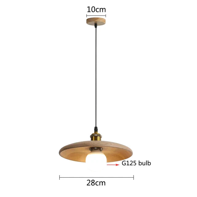 Nordisk hengelampe laget av tre – Minimalistisk pendellampe i Scandi-design | Skanto