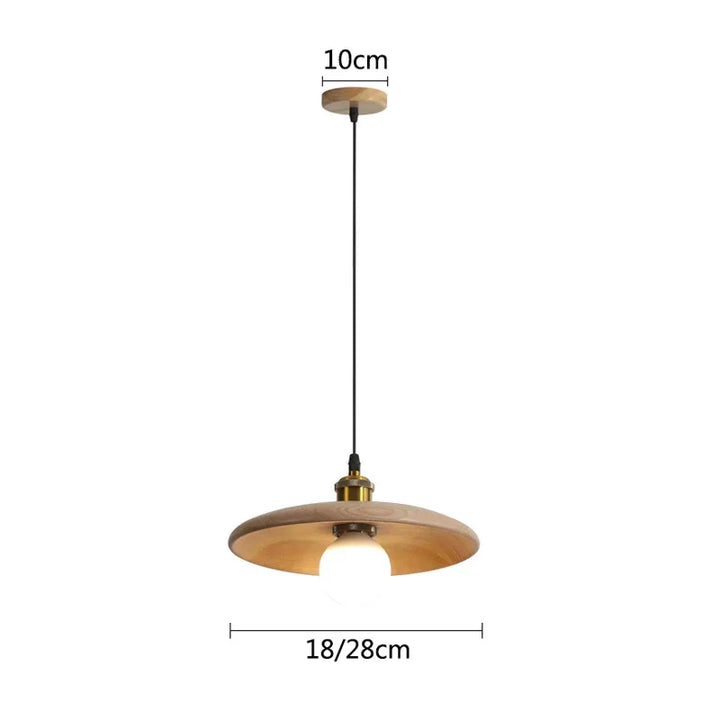 Nordisk hengelampe laget av tre – Minimalistisk pendellampe i Scandi-design | Skanto