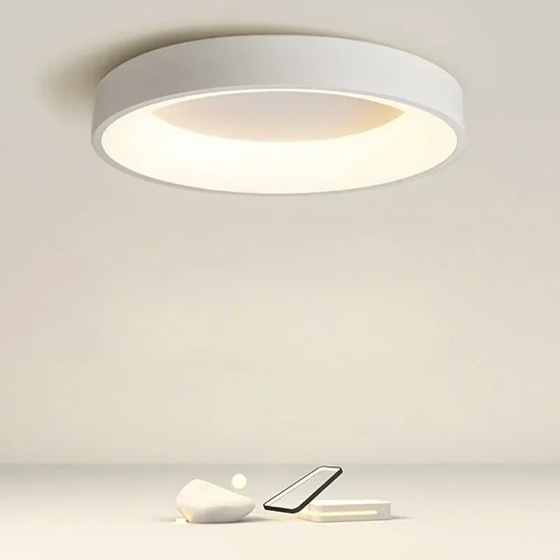 AuroraGlans – Skandinaviske runde LED-taklamper for stue og soverom