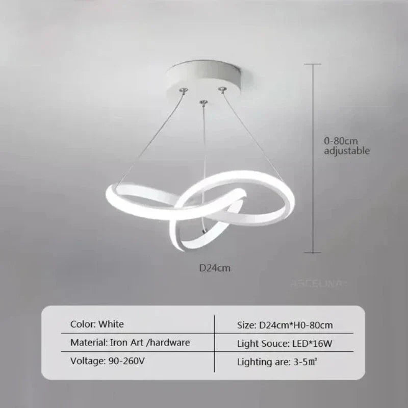 Skanto | LumiWave LED Takbelysning | Energieffektiv Designerlampe for Stue, Soverom & Kjøkken | Moderne LED-belysning