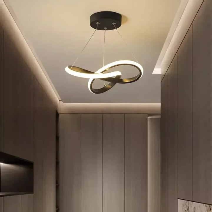 LumiWave LED-taklampe | Energieeffektiv designlampe for stue, soverom & kjøkken | Moderne LED-belysning