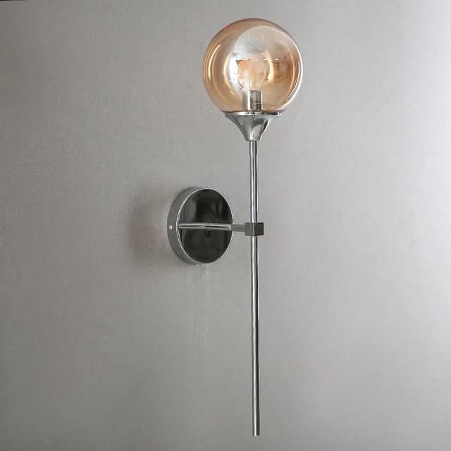 Skanto | Skandinavisk Glassvegglampe med Varm LED Lys