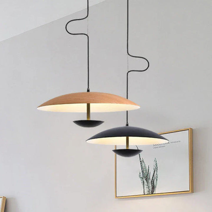 Moderne LED Pendellampe – Skandinavisk Design Laget av Tre og Metall | Skanto