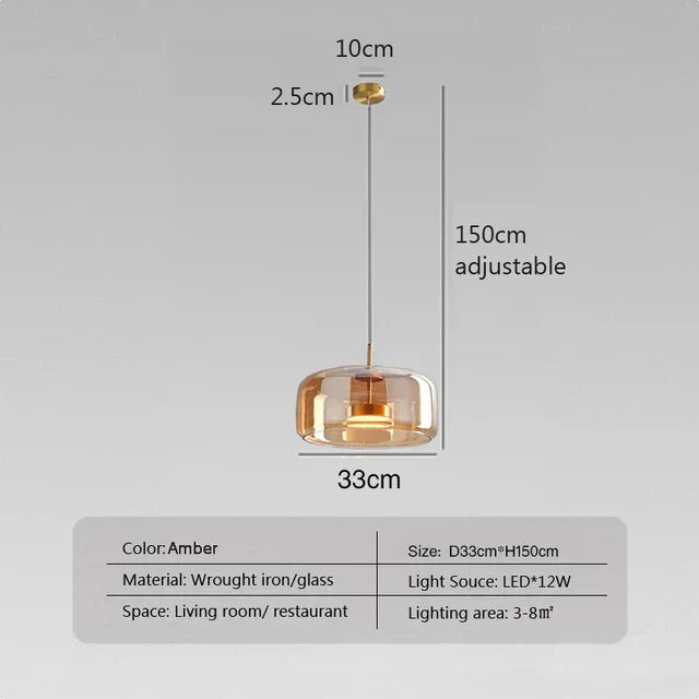 Minimalist Glass Pendant Lamp - Elegant and Sleek Lighting for Any Space | Skanto