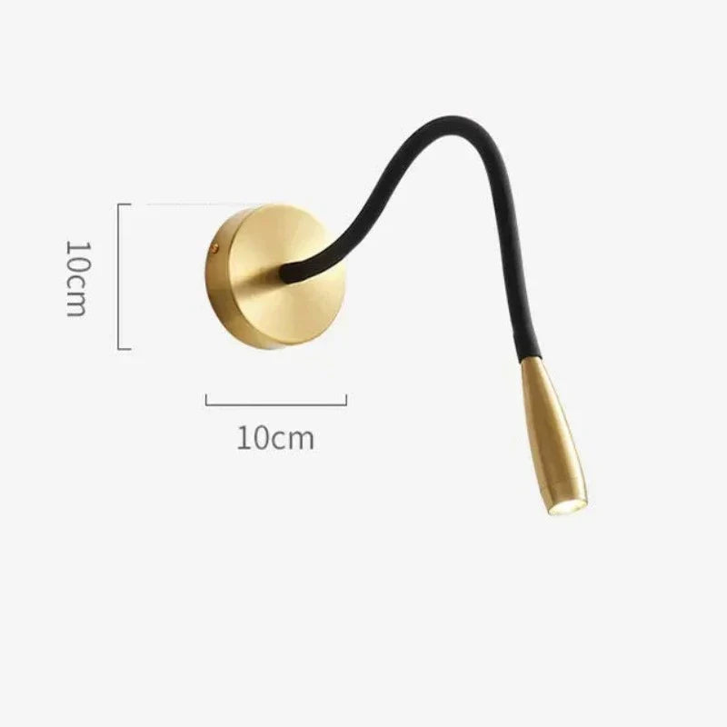 Moderne Vegglampe med Fleksibel Arm for Innendørsbruk – Justerbar LED Vegglampe for Stue og Soverom