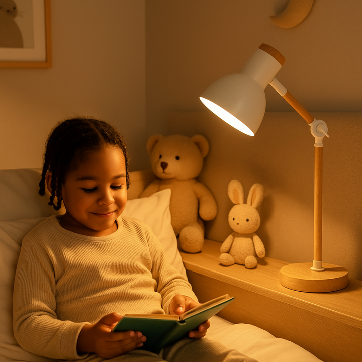 Skanto | Bordlampe med trefinish i nordisk stil