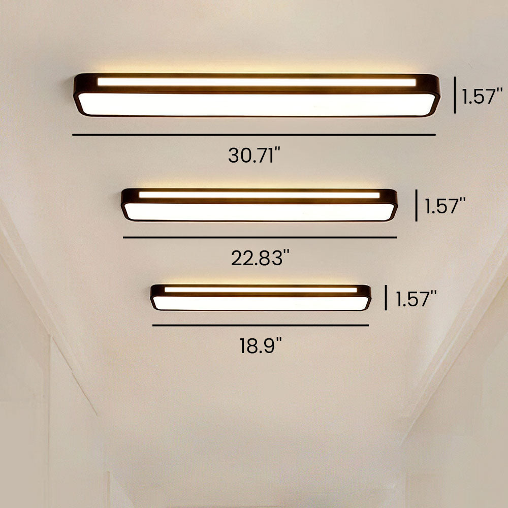 Nordiske minimalistiske lange LED-Deckenleuchte