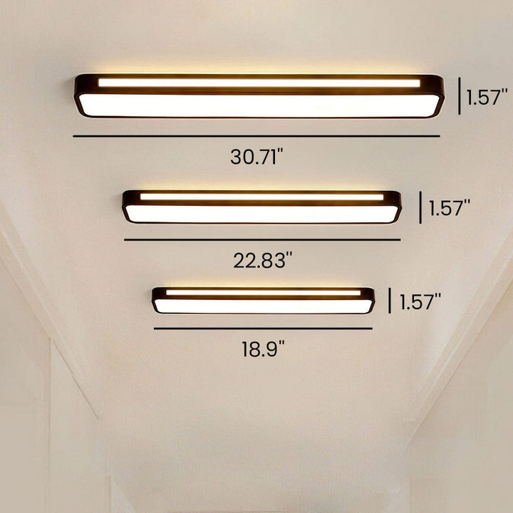 Nordiske minimalistiske lange LED-Deckenleuchte