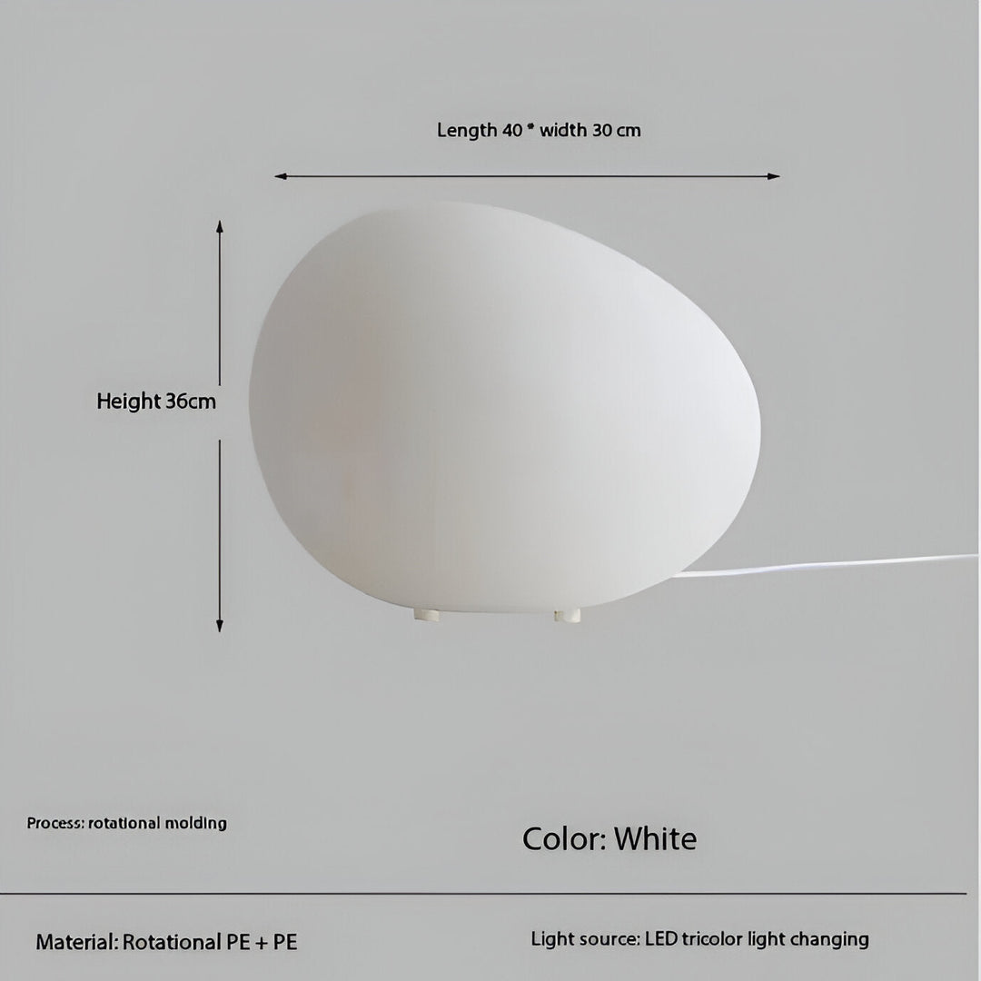 Skanto | Rund Metall Bordlampe i Skandinavisk Design