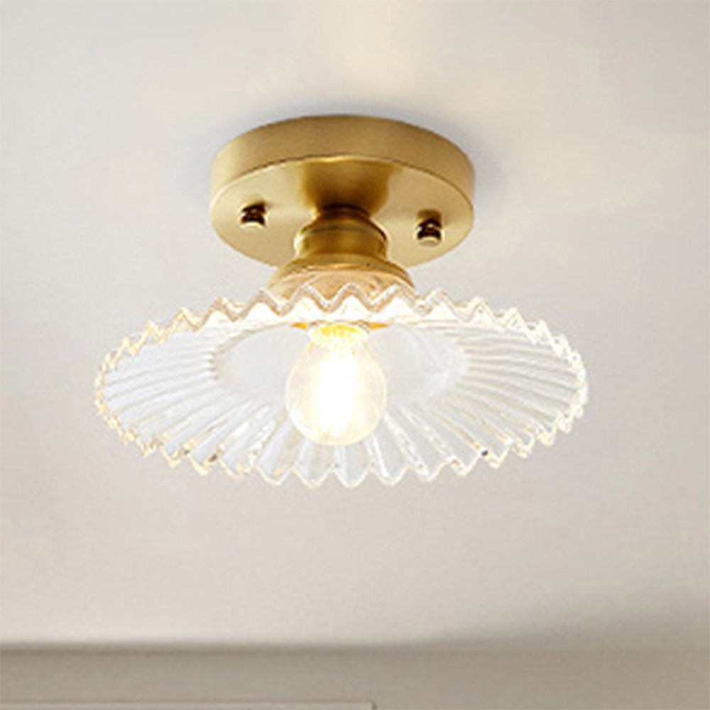 Skanto | Taklampe Moderne Glass Semi Flush Lampe