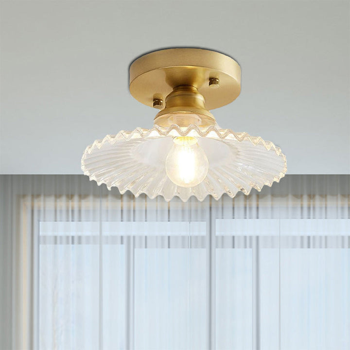 Skanto | Taklampe Moderne Glass Semi Flush Lampe
