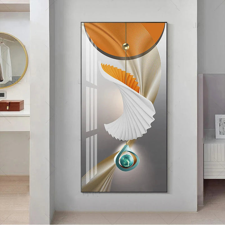 Nordic Celestial Harmony Veggkunst Fine Kunstlerduker Lette Luksus Abstrakte Lykkebringende Bilder For Moderne Leilighet Stue Foyer Kunst Dekor (Uinnrammet) | Skanto