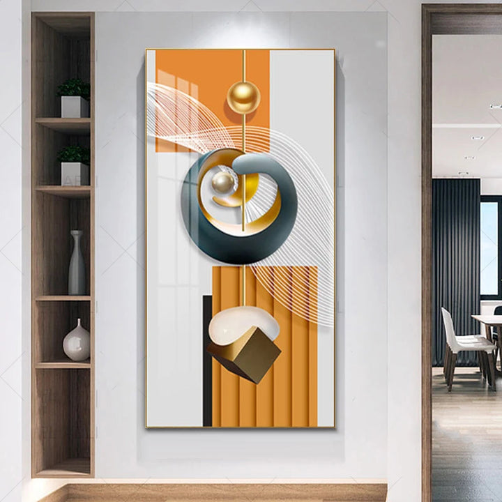 Nordic Celestial Harmony Veggkunst Fine Kunstlerduker Lette Luksus Abstrakte Lykkebringende Bilder For Moderne Leilighet Stue Foyer Kunst Dekor (Uinnrammet) | Skanto