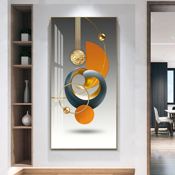 Nordic Celestial Harmony Veggkunst Fine Kunstlerduker Lette Luksus Abstrakte Lykkebringende Bilder For Moderne Leilighet Stue Foyer Kunst Dekor (Uinnrammet) | Skanto