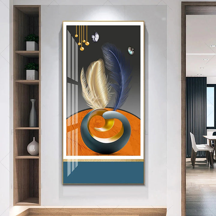 Nordic Celestial Harmony Veggkunst Fine Kunstlerduker Lette Luksus Abstrakte Lykkebringende Bilder For Moderne Leilighet Stue Foyer Kunst Dekor (Uinnrammet) | Skanto