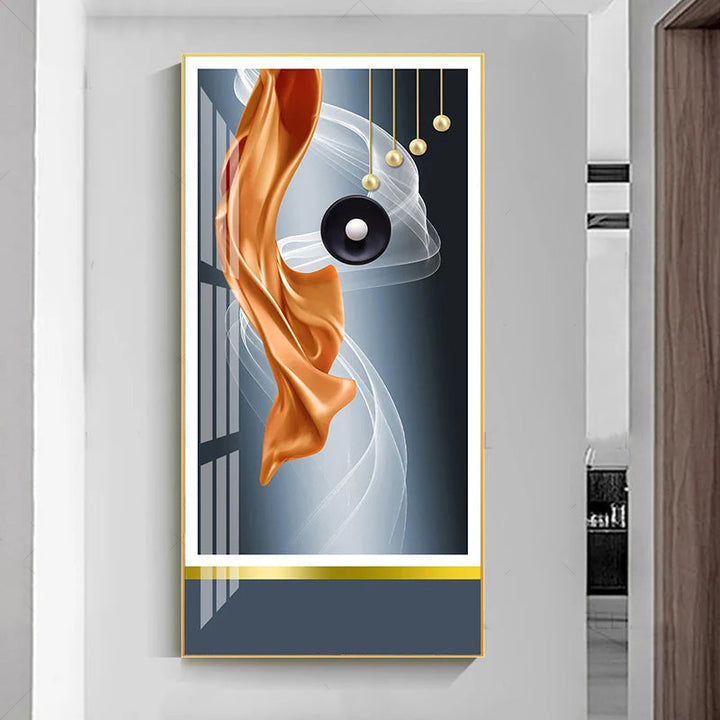 Nordic Celestial Harmony Veggkunst Fine Kunstlerduker Lette Luksus Abstrakte Lykkebringende Bilder For Moderne Leilighet Stue Foyer Kunst Dekor (Uinnrammet) | Skanto