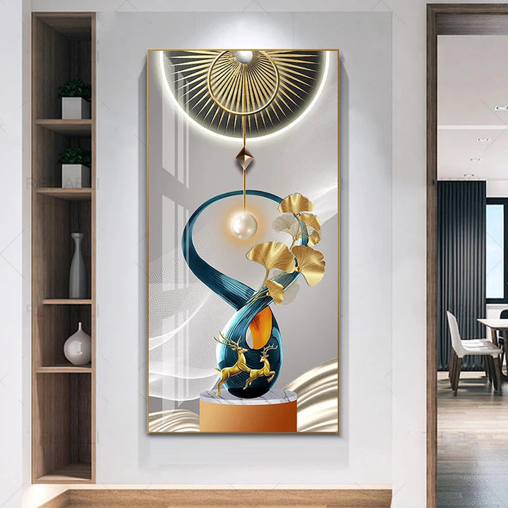 Nordisk himmelsk harmoni veggkunst fine kunstdrucker lette luksuriøse abstrakte lykkebringer bilder for moderne leilighet stue gang kunst dekor | Skanto