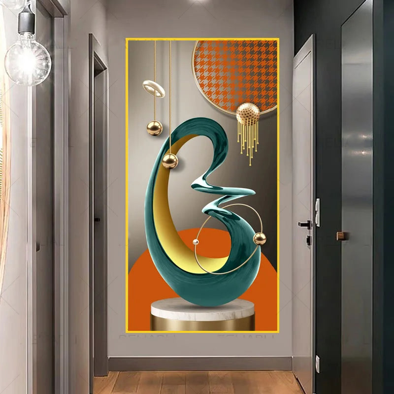 Nordisk himmelsk harmoni veggkunst fine kunstdrucker lette luksuriøse abstrakte lykkebringer bilder for moderne leilighet stue gang kunst dekor | Skanto