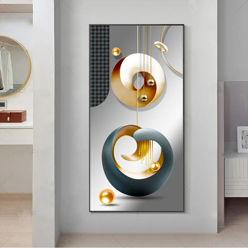 Nordisk himmelsk harmoni veggkunst fine kunstdrucker lette luksuriøse abstrakte lykkebringer bilder for moderne leilighet stue gang kunst dekor | Skanto