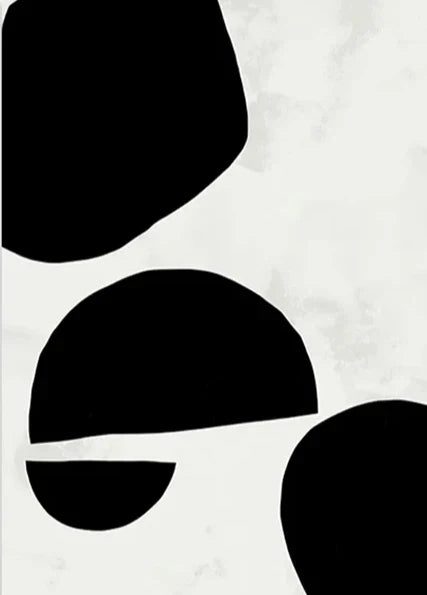 Nordic Minimalist Geometrisk Abstrakt Veggkunst Fin Kunst Lerretsutskrifter Beige Svart Abstrakte Bilder For Moderne Leilighet Dekor | Skanto