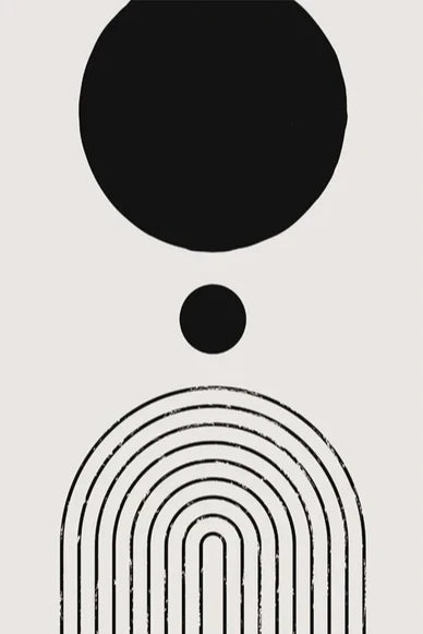 Nordic Minimalist Geometrisk Abstrakt Veggkunst Fin Kunst Lerretsutskrifter Beige Svart Abstrakte Bilder For Moderne Leilighet Dekor | Skanto