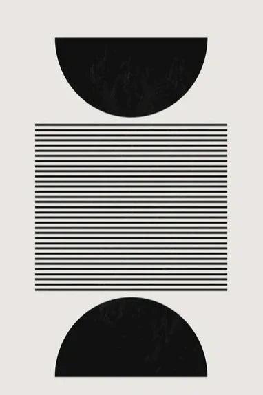 Nordic Minimalist Geometrisk Abstrakt Veggkunst Fin Kunst Lerretsutskrifter Beige Svart Abstrakte Bilder For Moderne Leilighet Dekor | Skanto