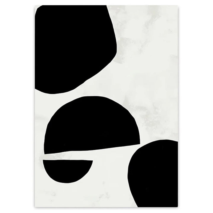 Nordic Minimalist Geometrisk Abstrakt Veggkunst Fin Kunst Lerretsutskrifter Beige Svart Abstrakte Bilder For Moderne Leilighet Dekor | Skanto