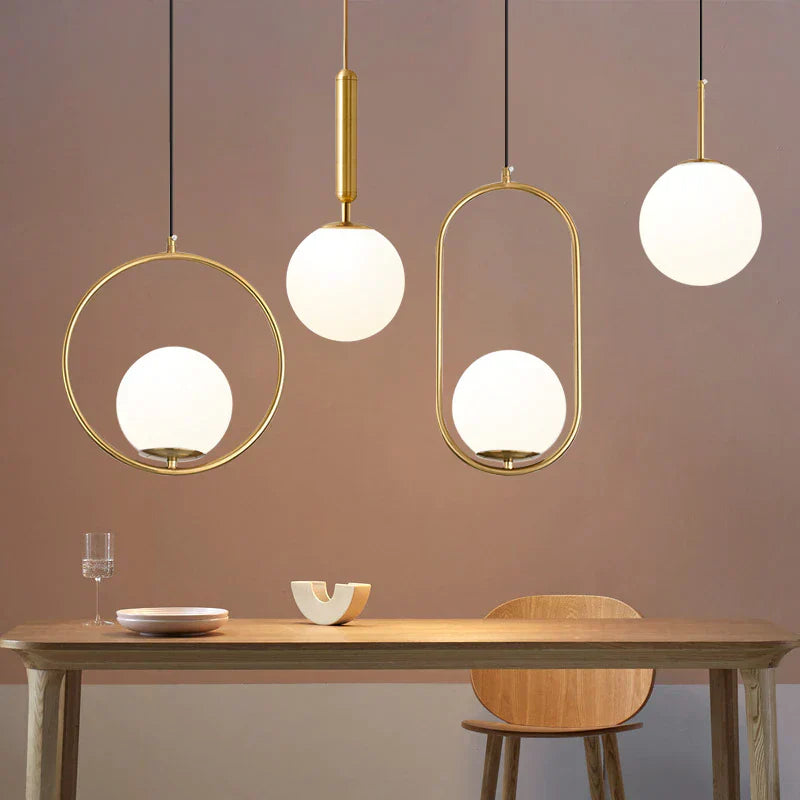 Nordic glass pendant lights