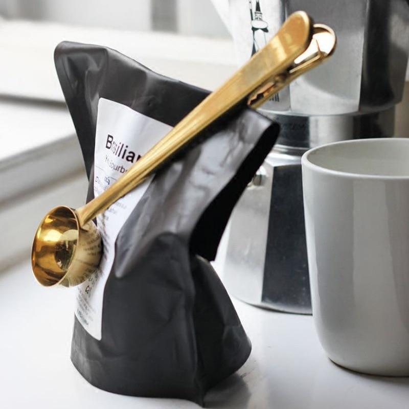 Cafe - Multifunksjonell Kaffe Scoop & Klem | Skanto