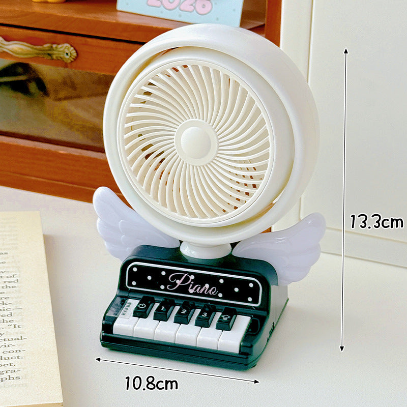 Unisex Bærbar Mini-vifte i leken piano design Skanto