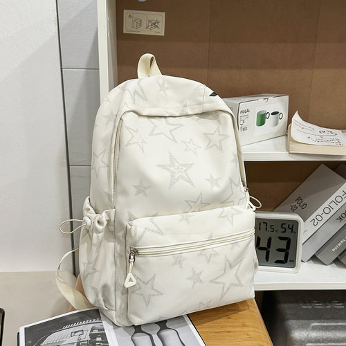 Stilig stjerne-beriket casual skole ryggsekk Skanto