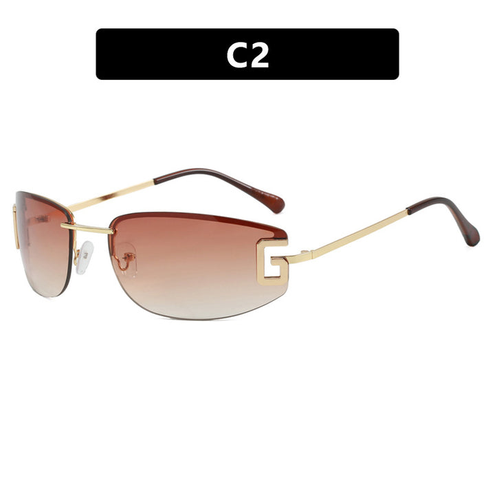 Dame futuristisk solbrille med sporty design og UV-beskyttelse Skanto