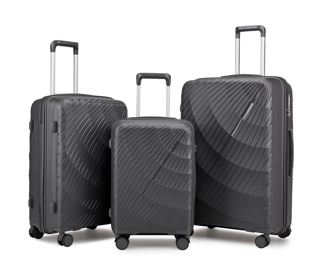 Unisex Premium Teksturert Hard Shell Kofferset Skanto