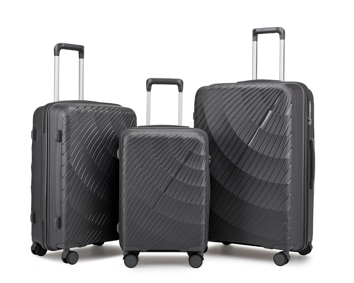 Unisex Premium Teksturert Hard Shell Kofferset Skanto